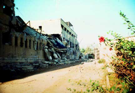 The Makatah in Nablus was fired on for the amusement of the tank commander adding to the devastation caused in April 2002.